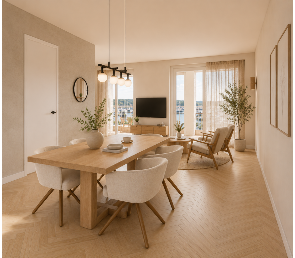 impressie 1e verdieping 4 woningen